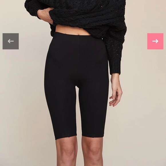 LPA City Slim Fit Biker Short Black S - Picture 3 of 4